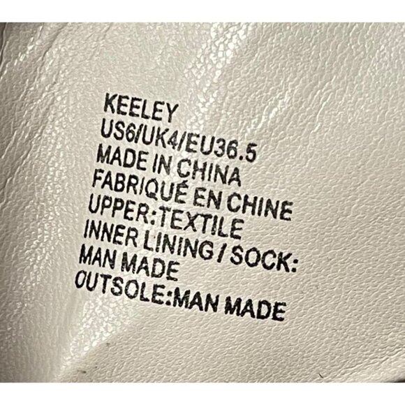 JustFab Keeley Womens Grey Peep Toe Espadrille Wedge Sandals Sz 6 - Picture 6 of 6